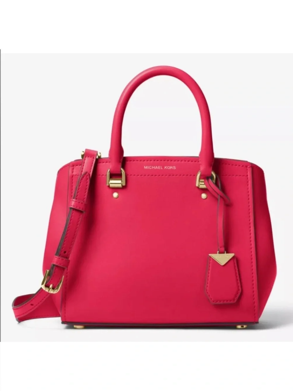 Michael Kors Benning Medium Leather Satchel